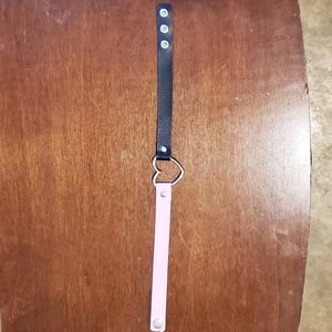 Pink//Black Heart choker